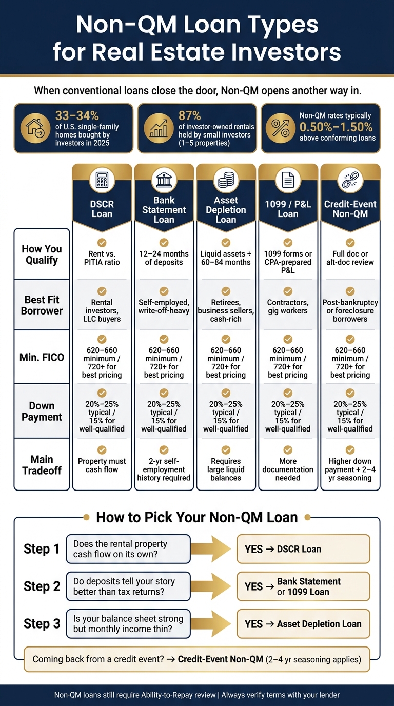 Non-QM Loan Types for Real Estate Investors: Side-by-Side Comparison