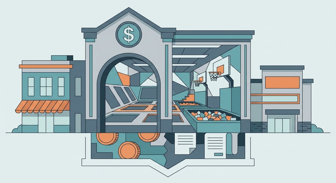 Commercial real estate loans for indoor sports and trampoline parks