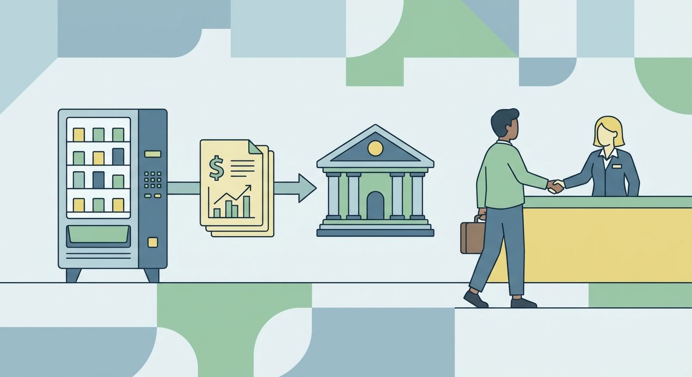 Bank statement loans for vending machine business owners