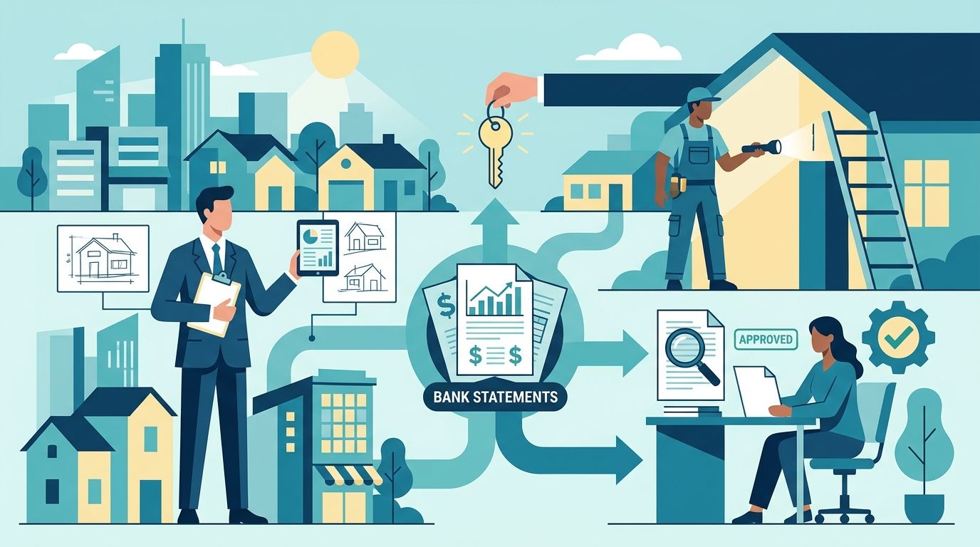 Bank statement loans for real estate appraisers and home inspectors