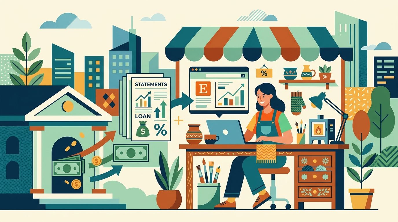 Bank statement loans for Etsy shop owners and craft sellers