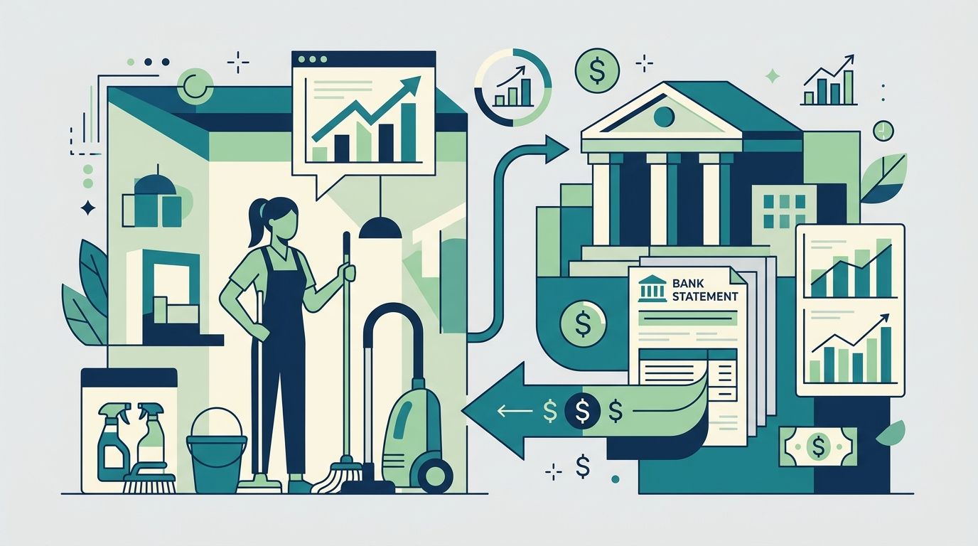 Bank statement loans for house cleaning and janitorial business owners