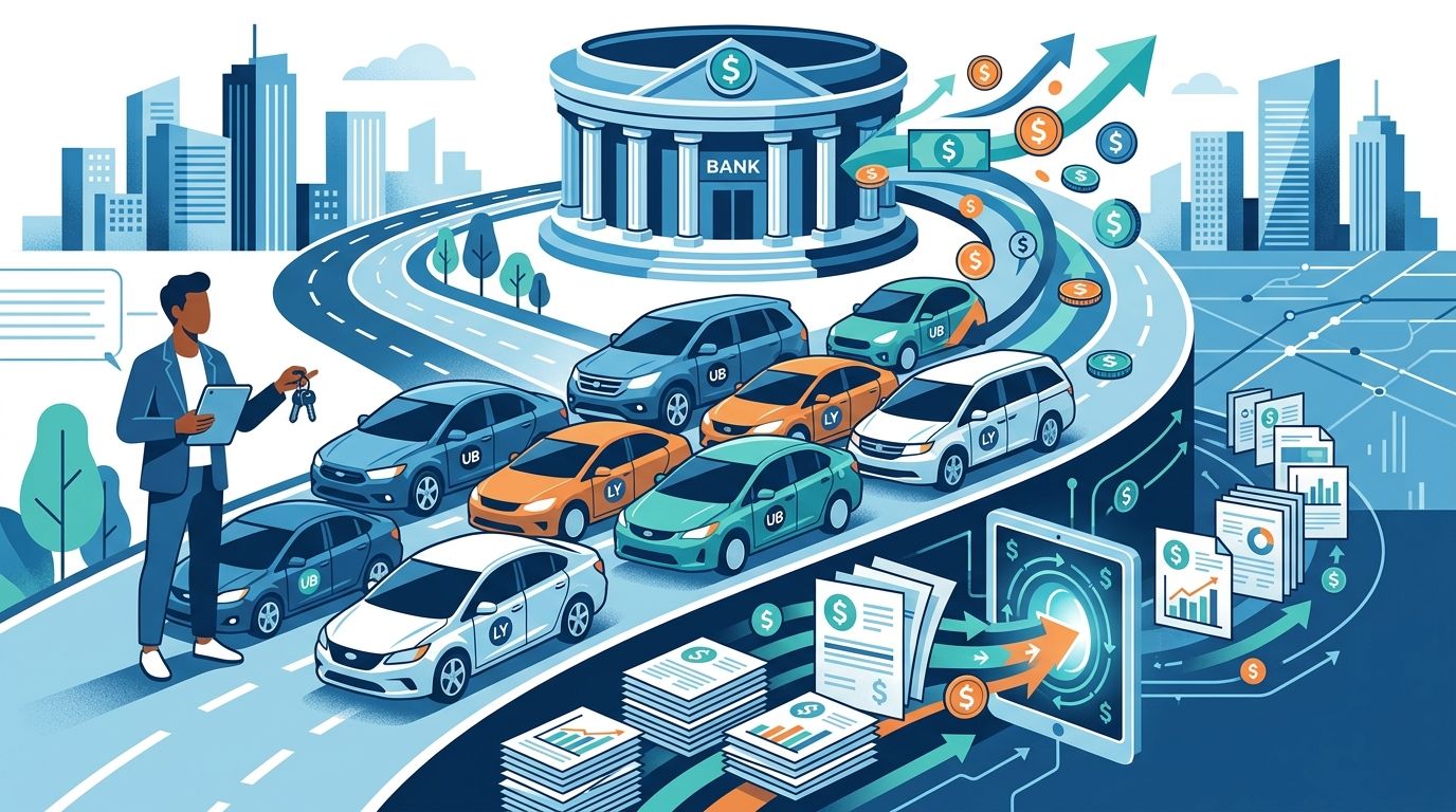 Bank statement loans for rideshare fleet owners with multiple vehicles