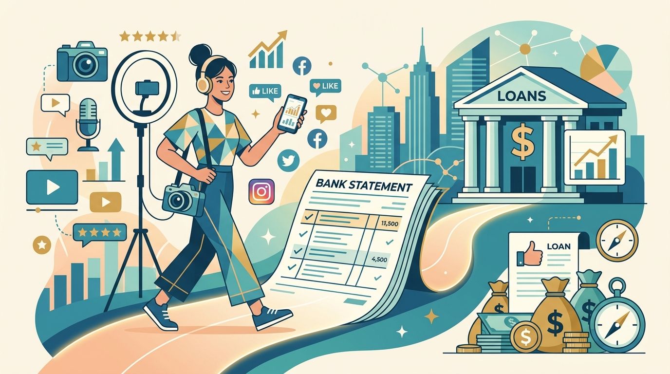 Bank statement loans for social media influencers and content creators