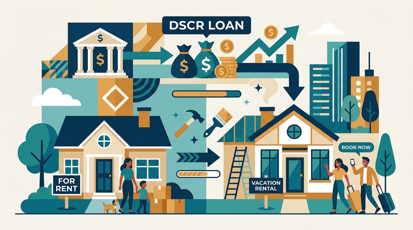 DSCR loans for properties converting from long-term to short-term rental use