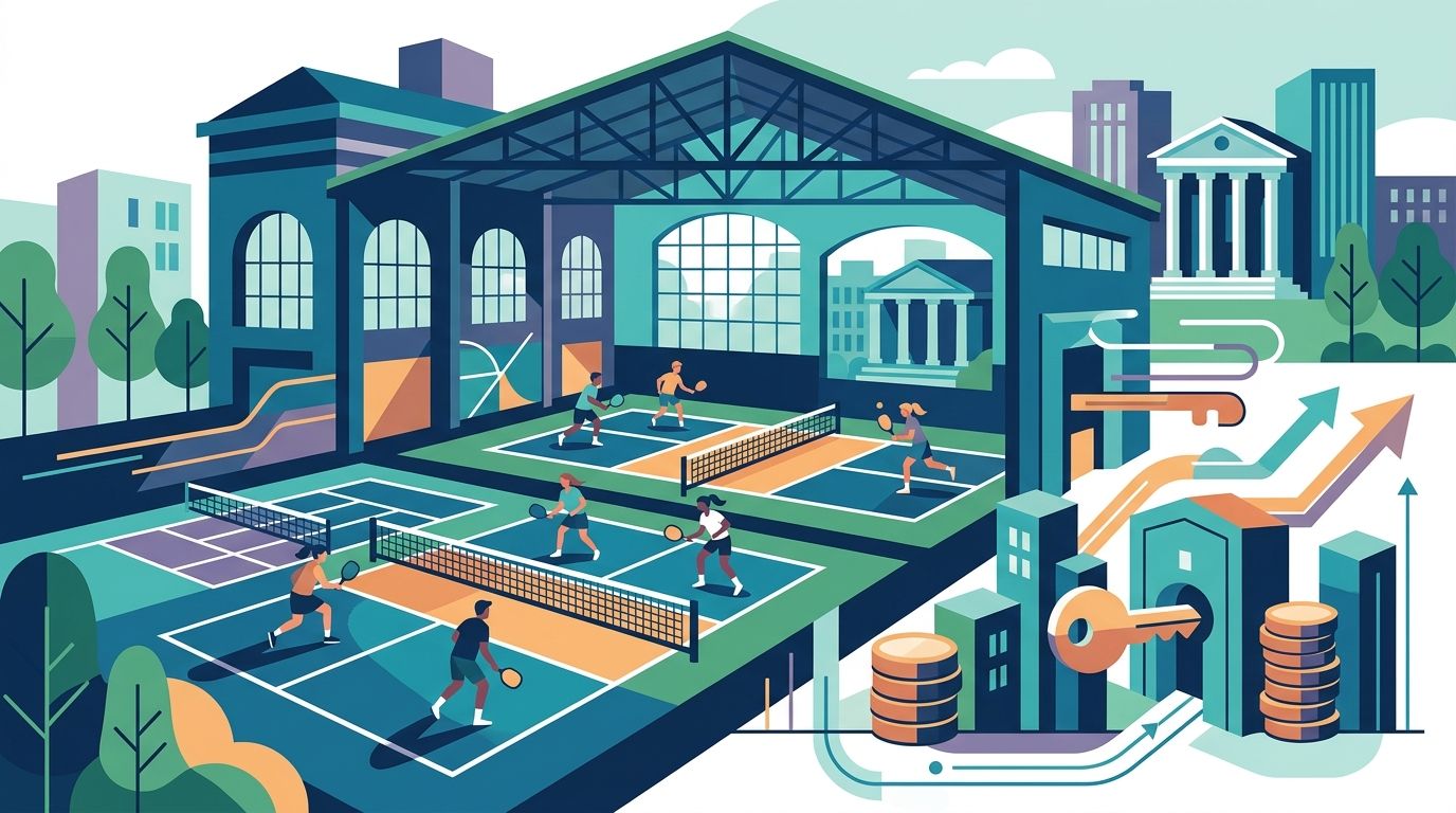Commercial real estate loans for indoor pickleball facilities