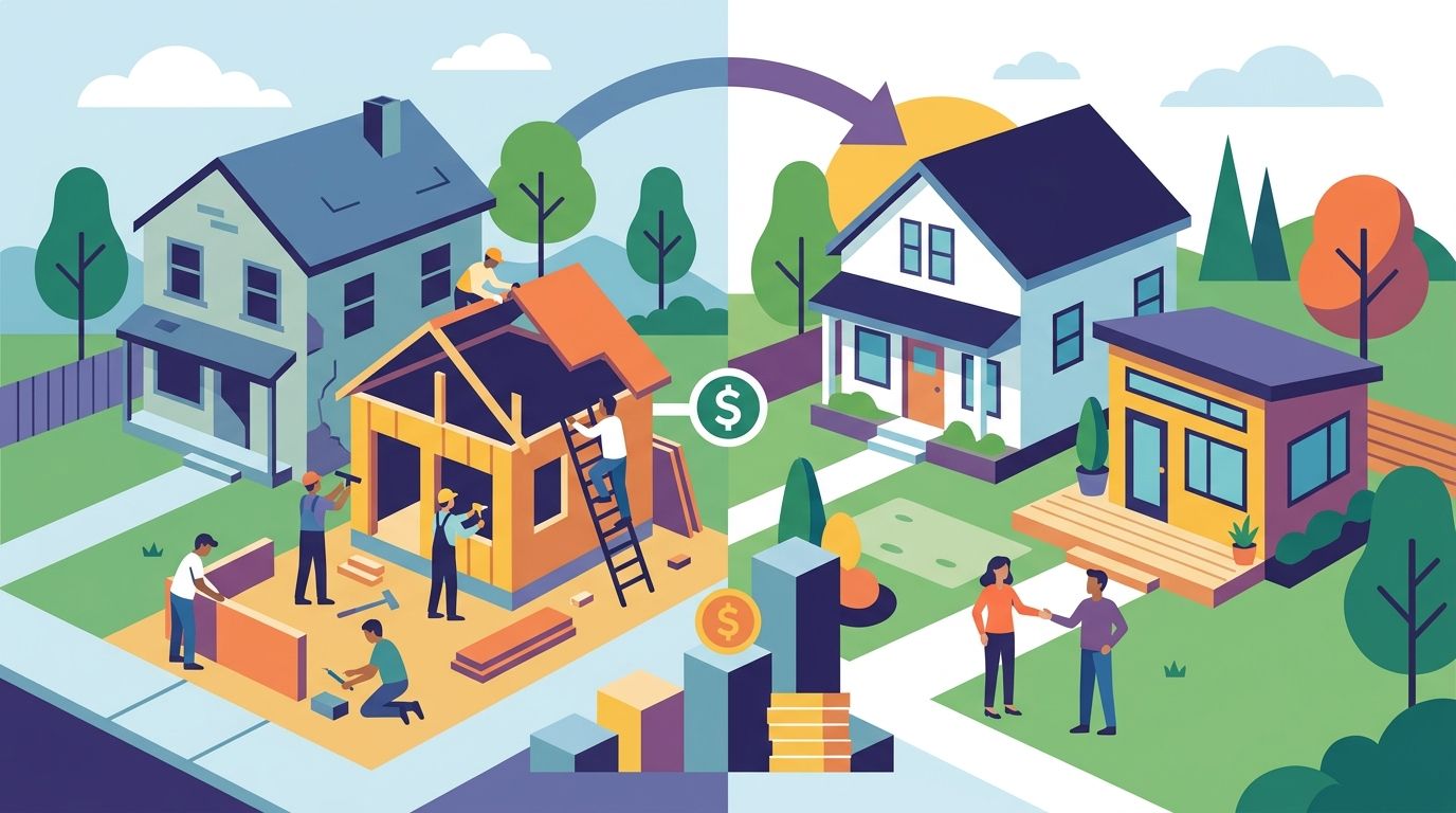 Fix and flip loans for accessory dwelling unit builds on existing lots