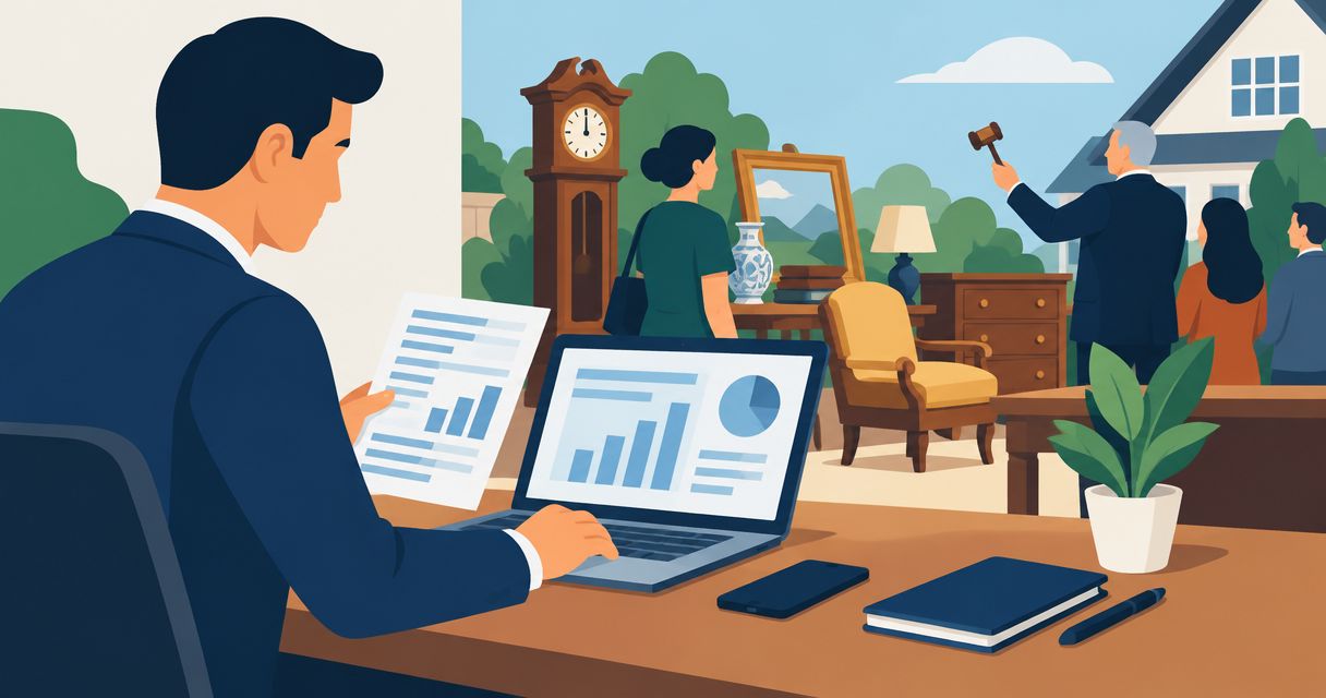 Bank statement loans for estate sale and auction business owners