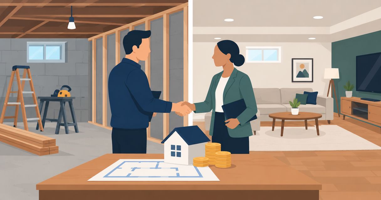 Fix and flip loans for basement finishing and conversion projects