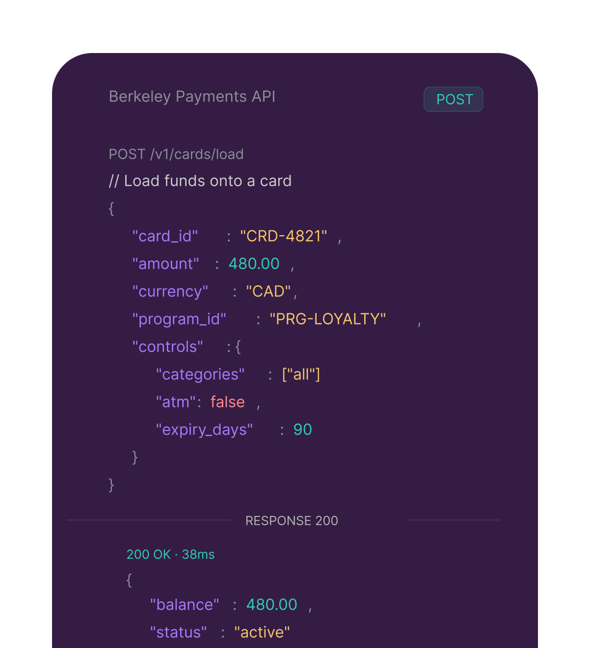 Embed our payment rails