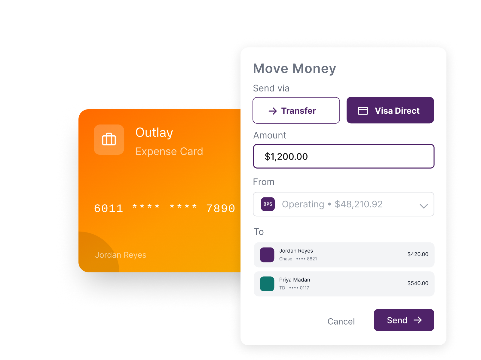 Real-time money movement