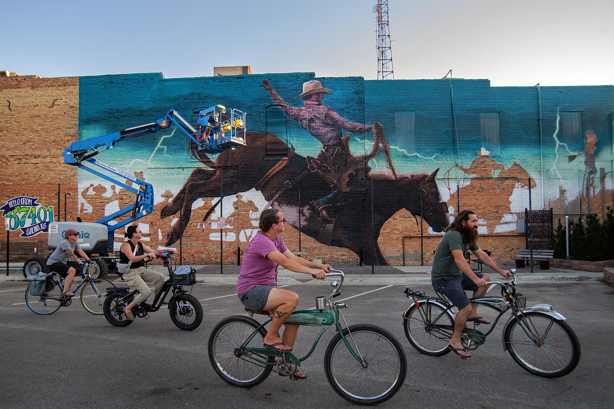 Mural from the Boom! Salina 2025 street art festival