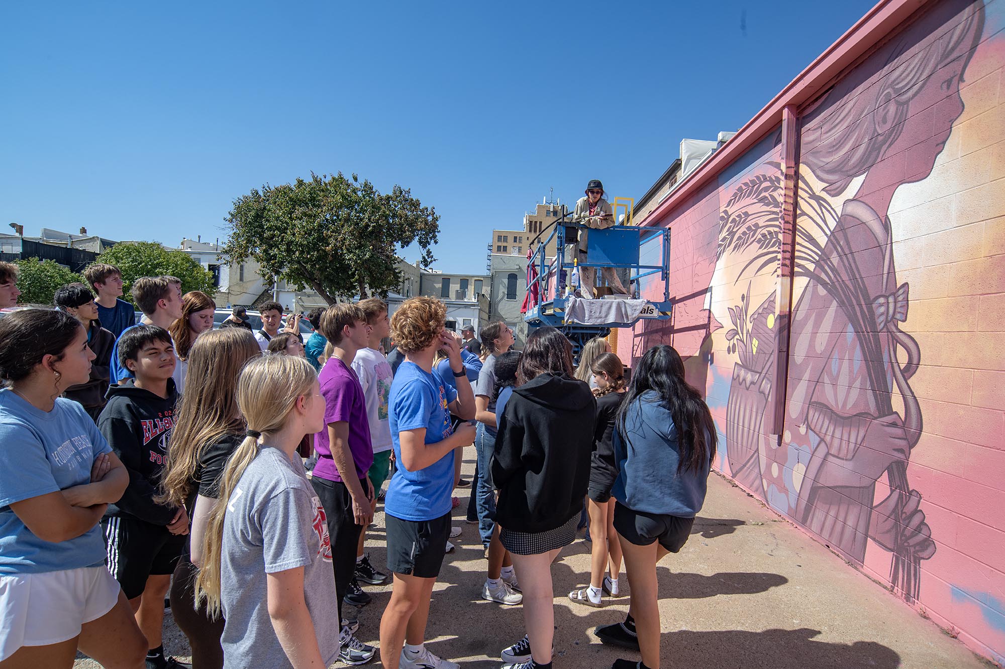 Mural from the Boom! Salina 2025 street art festival