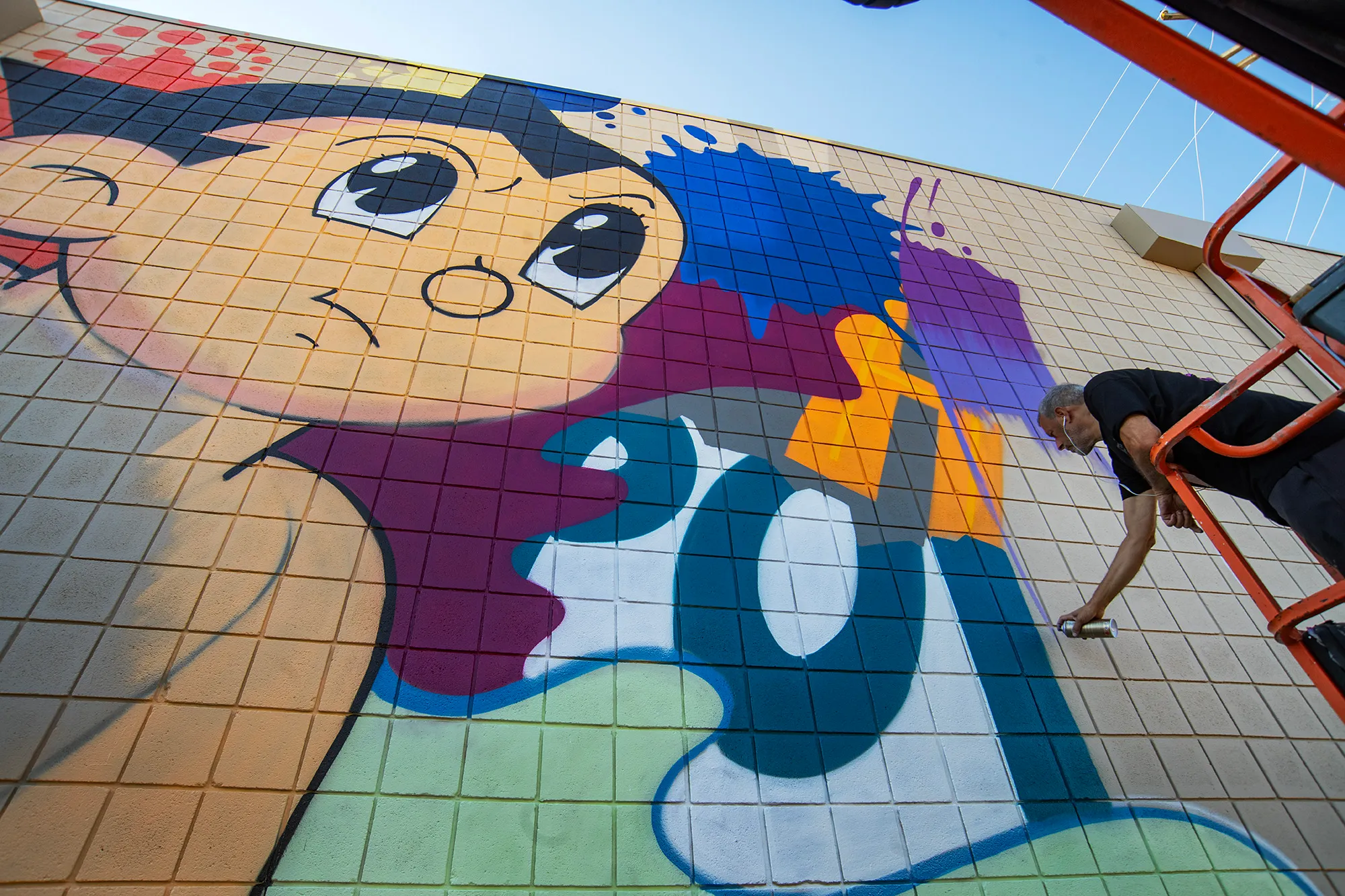 Mural from the Boom! Salina 2025 street art festival