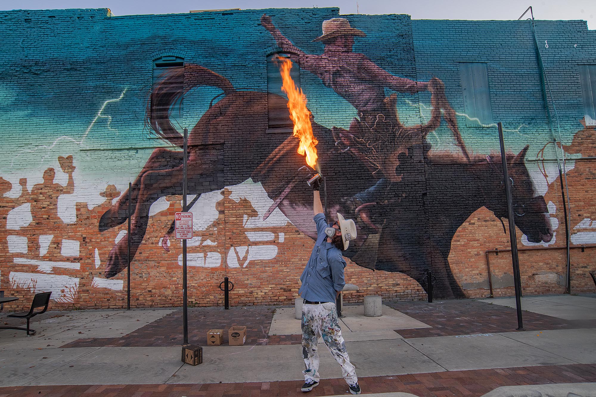 Mural from the Boom! Salina 2025 street art festival