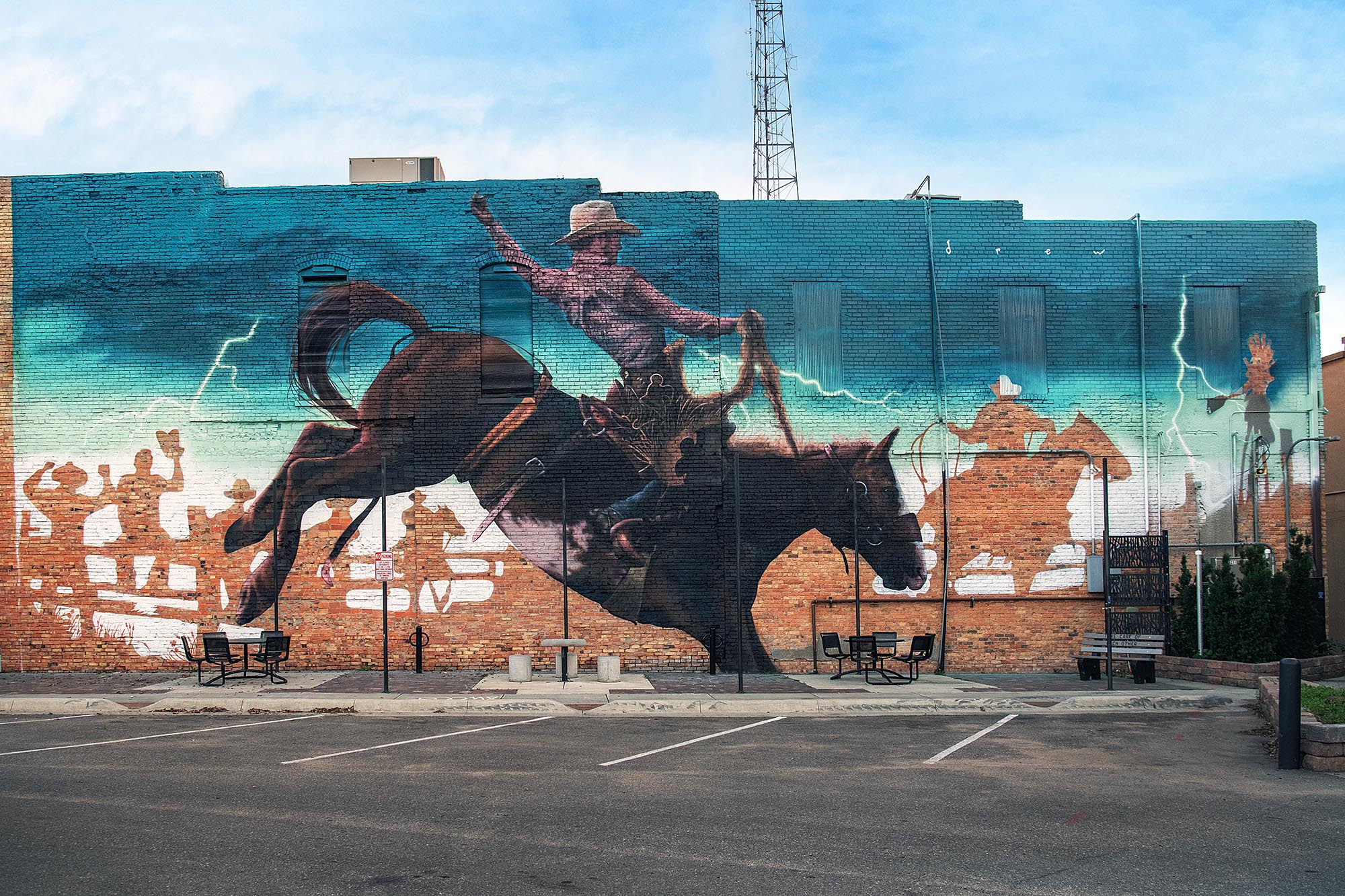 Mural from the Boom! Salina 2025 street art festival