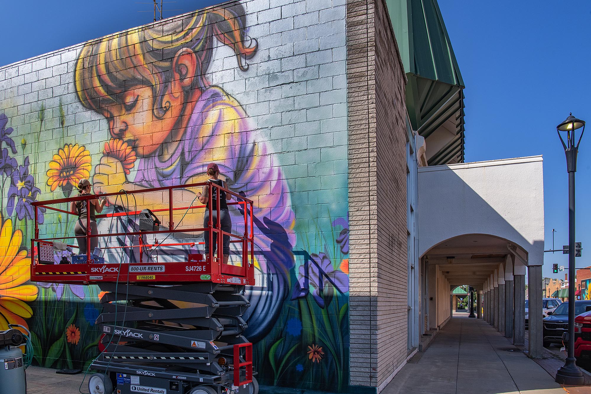Mural from the Boom! Salina 2025 street art festival