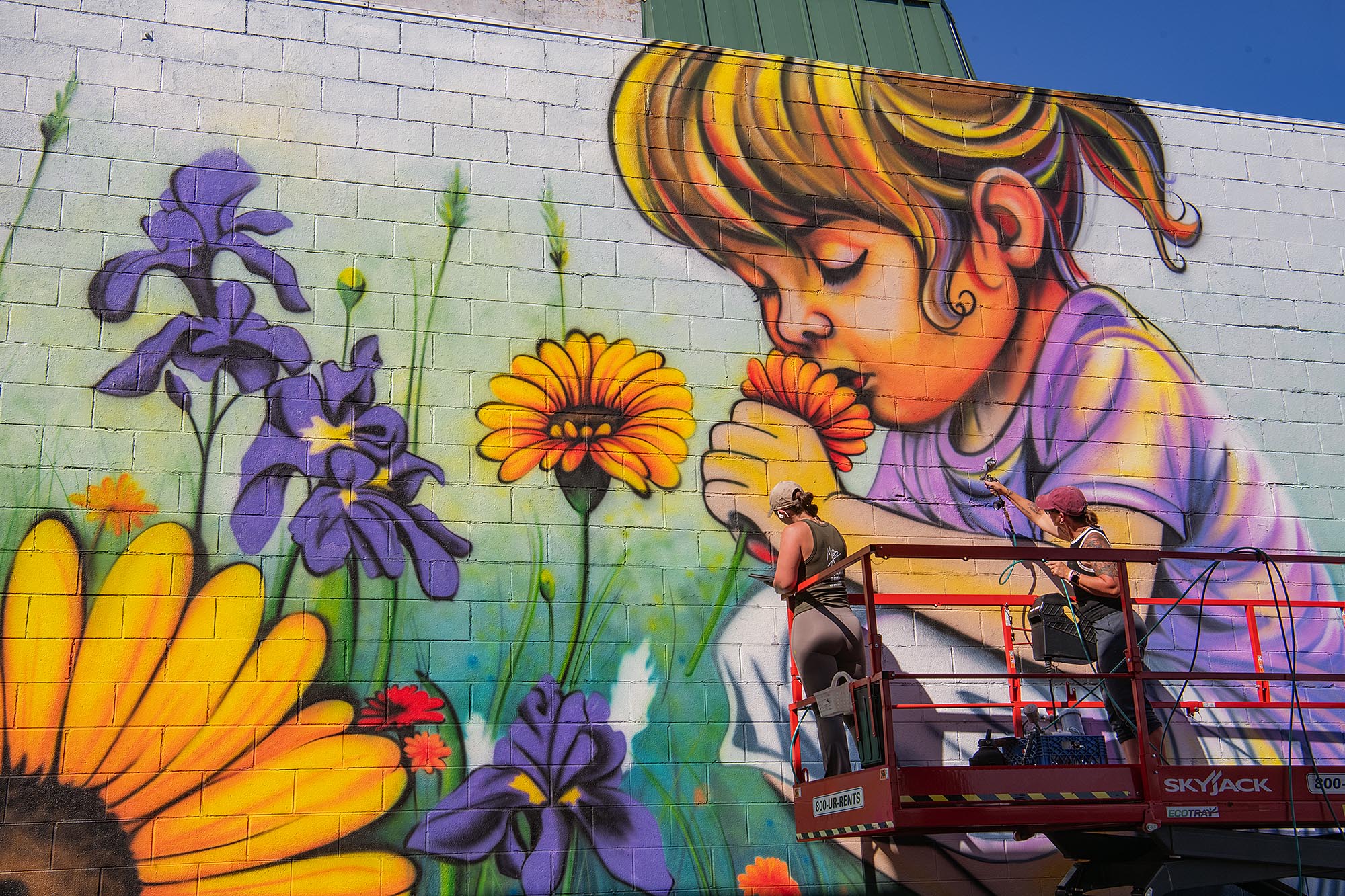 Mural from the Boom! Salina 2025 street art festival