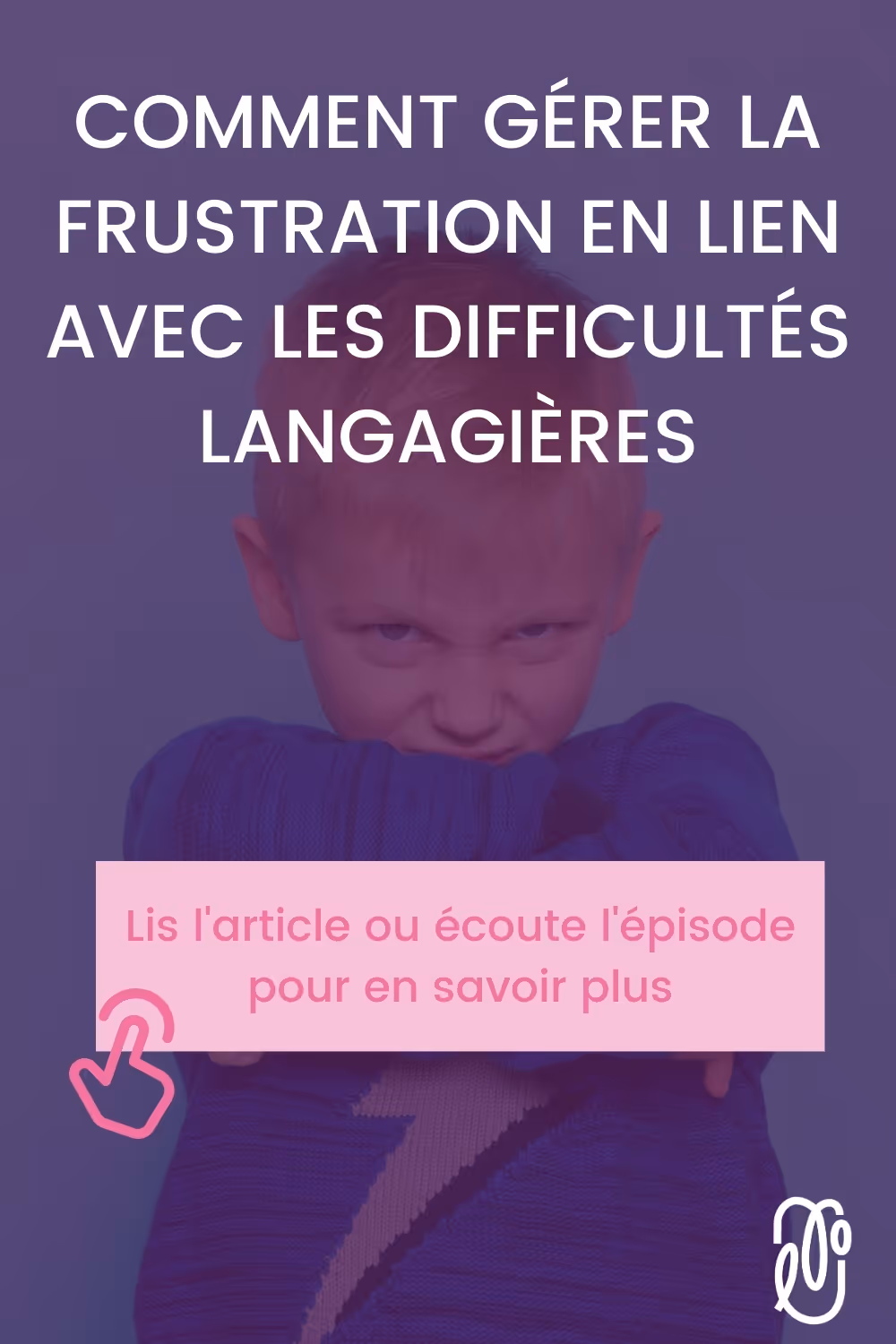Dans cet épisode, Lorianne Lacerte, orthophoniste, reçoit Lorraine Couture, formatrice et consultante en petite enfance. Elles parlent de la réaction des enfants en lien avec les difficultés de langage et comment, en tant que parent ou éducatrice, on peut mieux réagir pour les supporter.