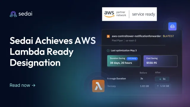 Sedai Achieves AWS Lambda Ready Designation