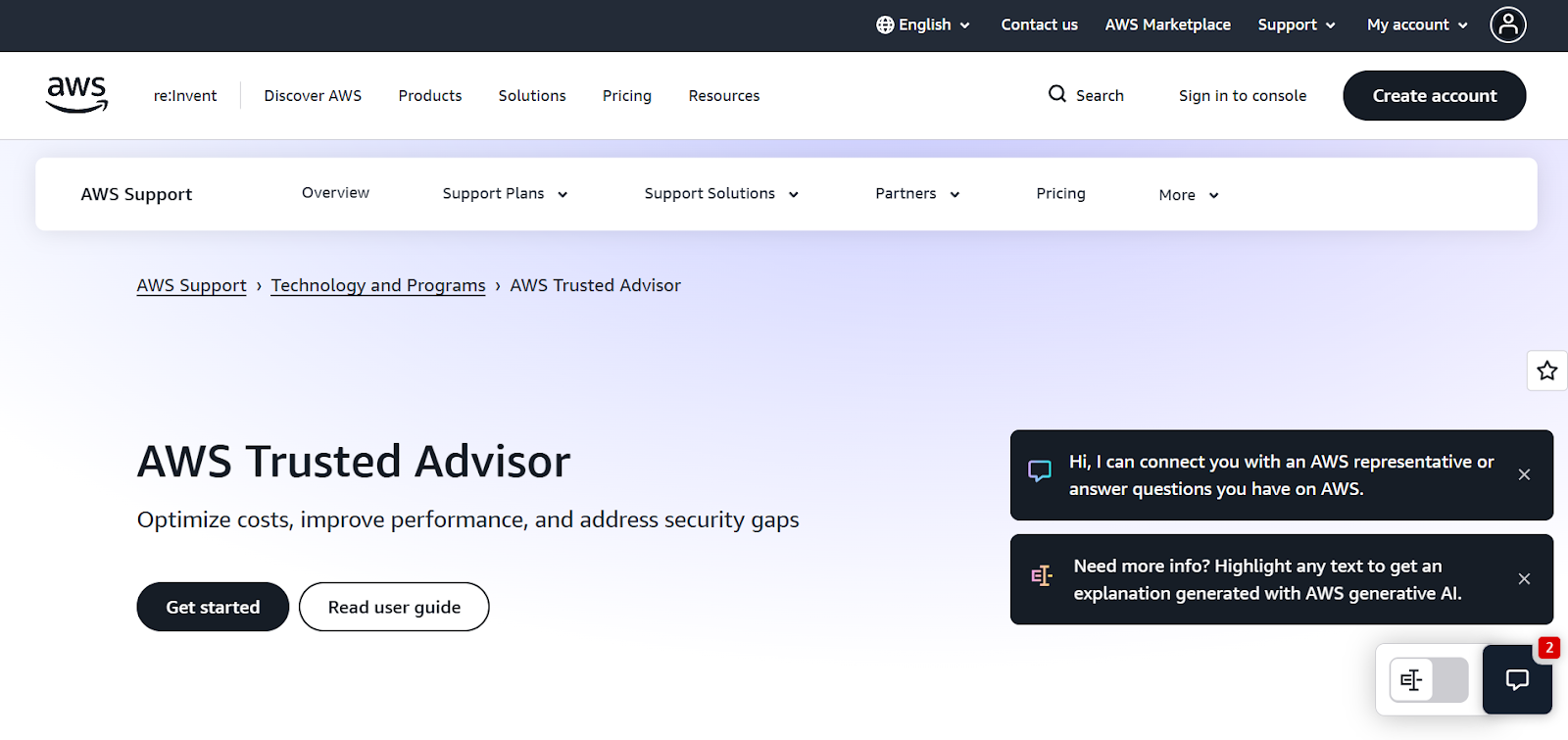 AWS Trusted Advisor