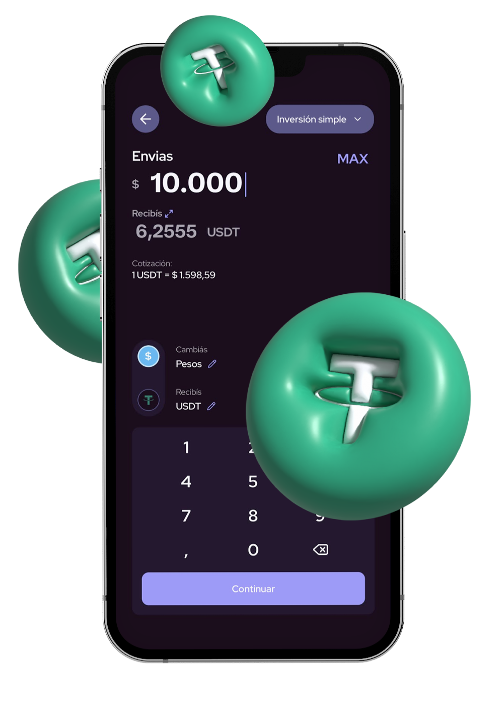 Comprar USDT en LB Finanzas