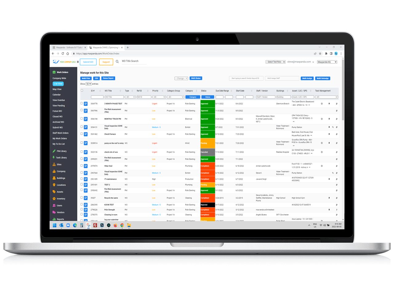 CMMS Software for Maintenance and Operations | Maxpanda Free CMMS