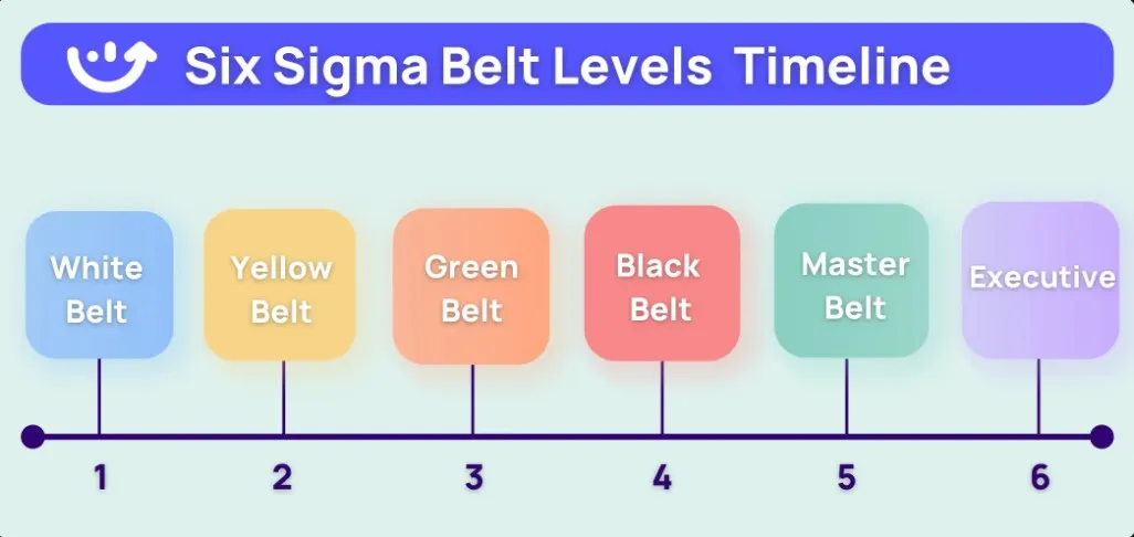 Six Sigma belt timeline