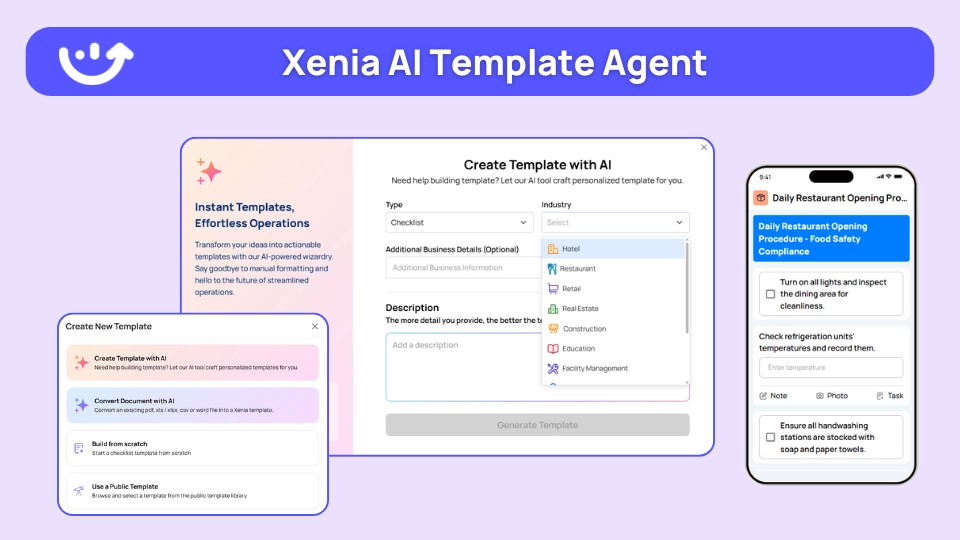 Xenia AI powered template builder