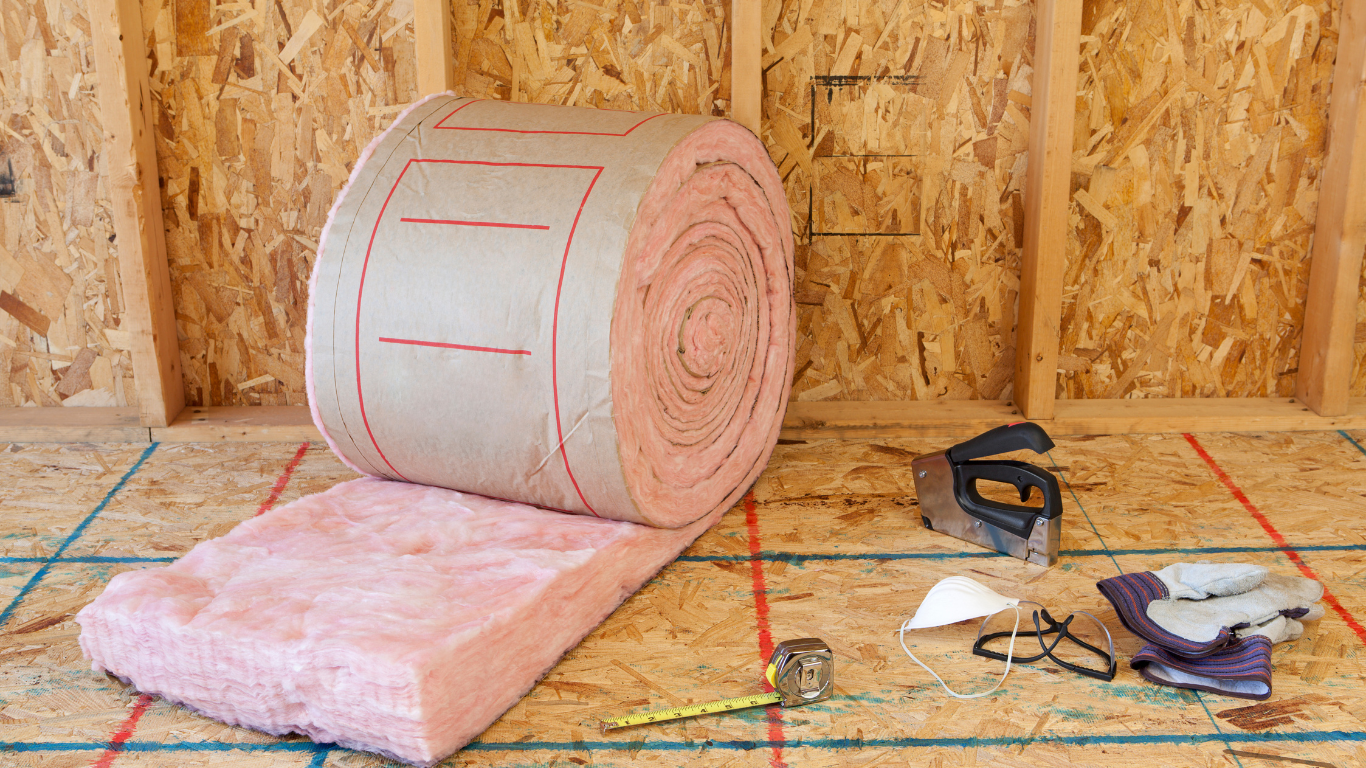 A roll of pink insulation - Ceiling and underfloor insulation has been a requirement in all NZ rental homes since 2019