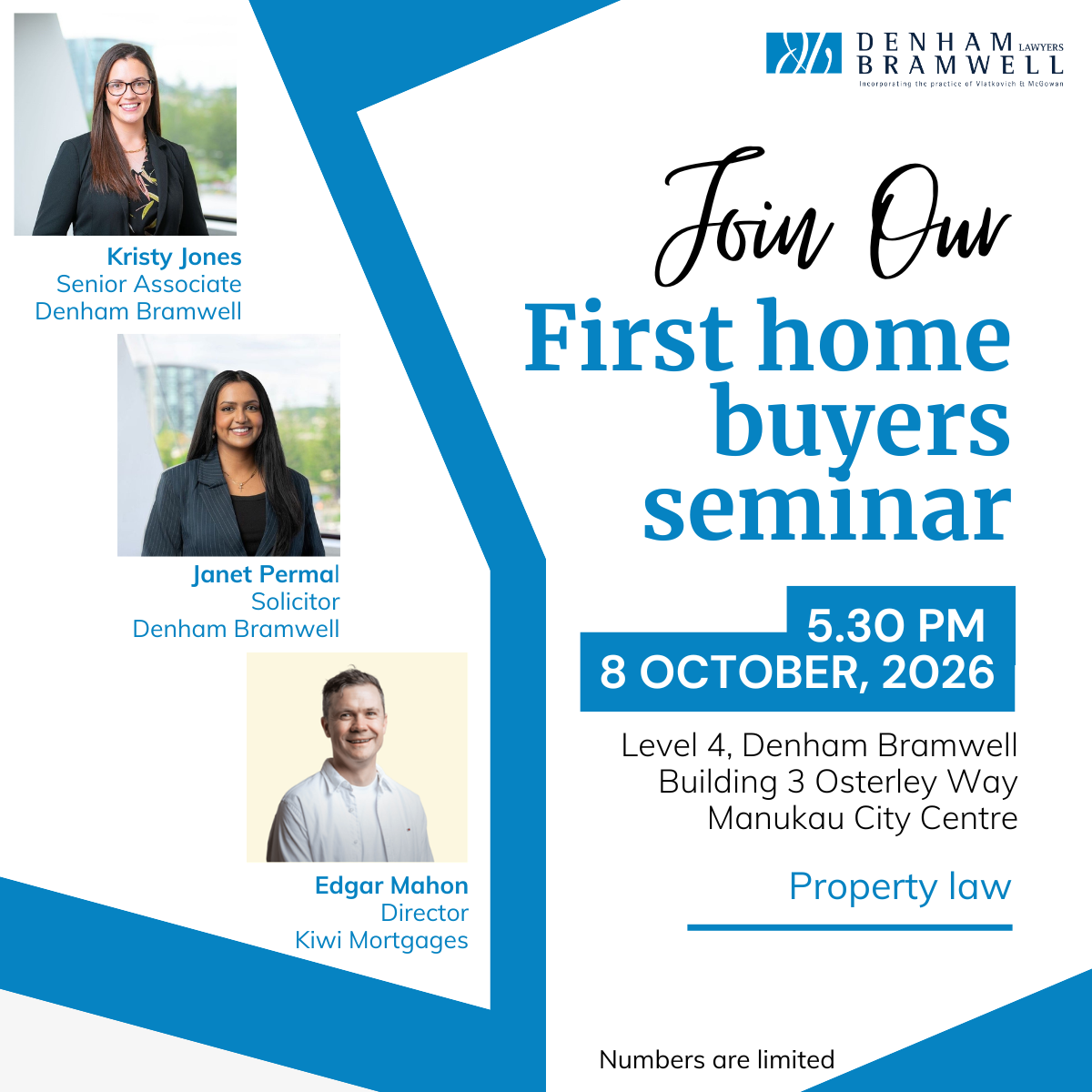 First home buyers seminar 8 Oct 2026