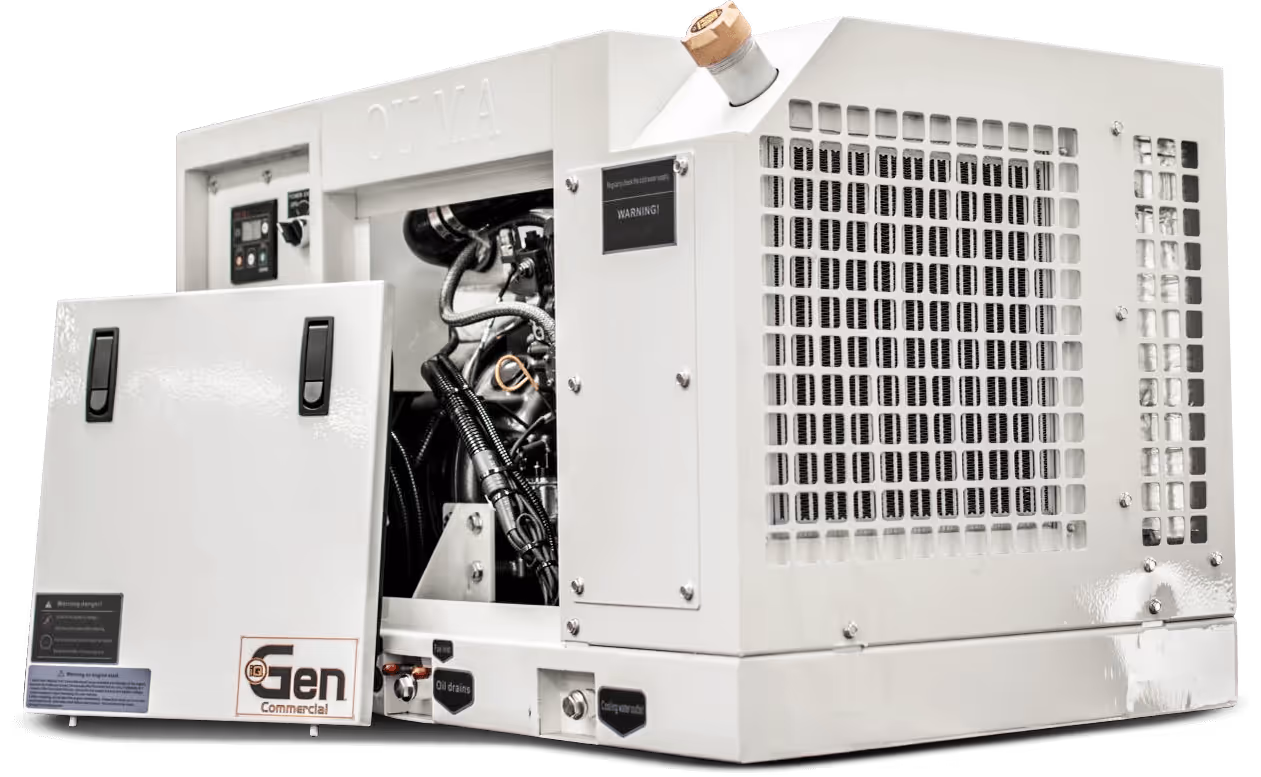 Close up view of IQ generator