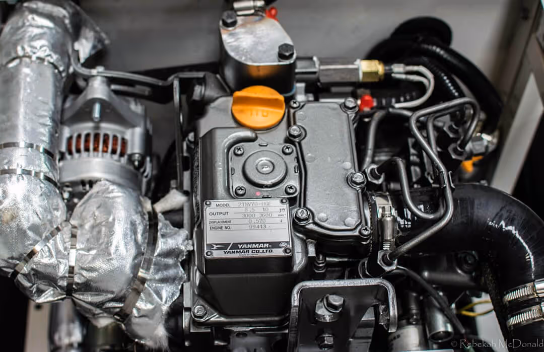 Close up view of IQ generator