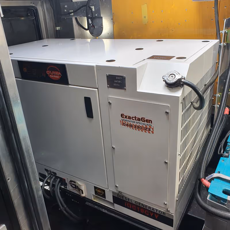 Close up view of IQ generator