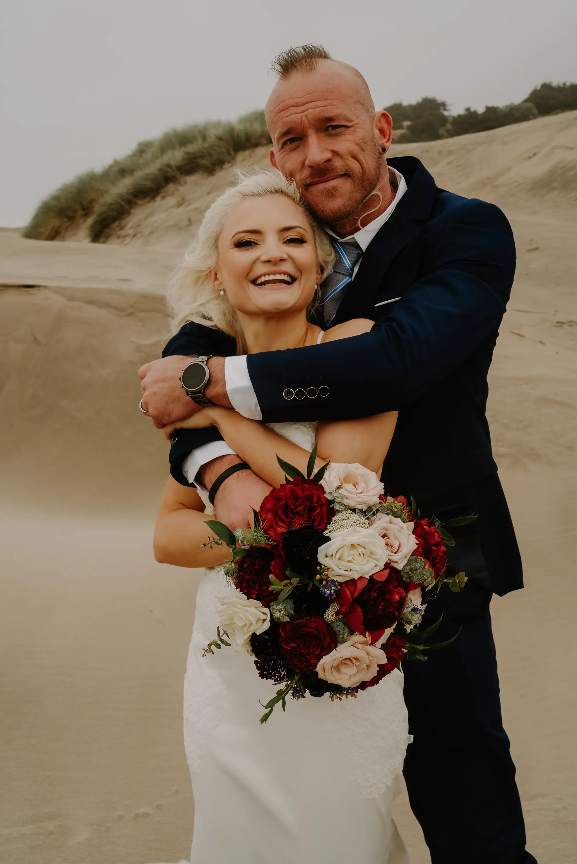 International couple preparing marriage documents for use abroad