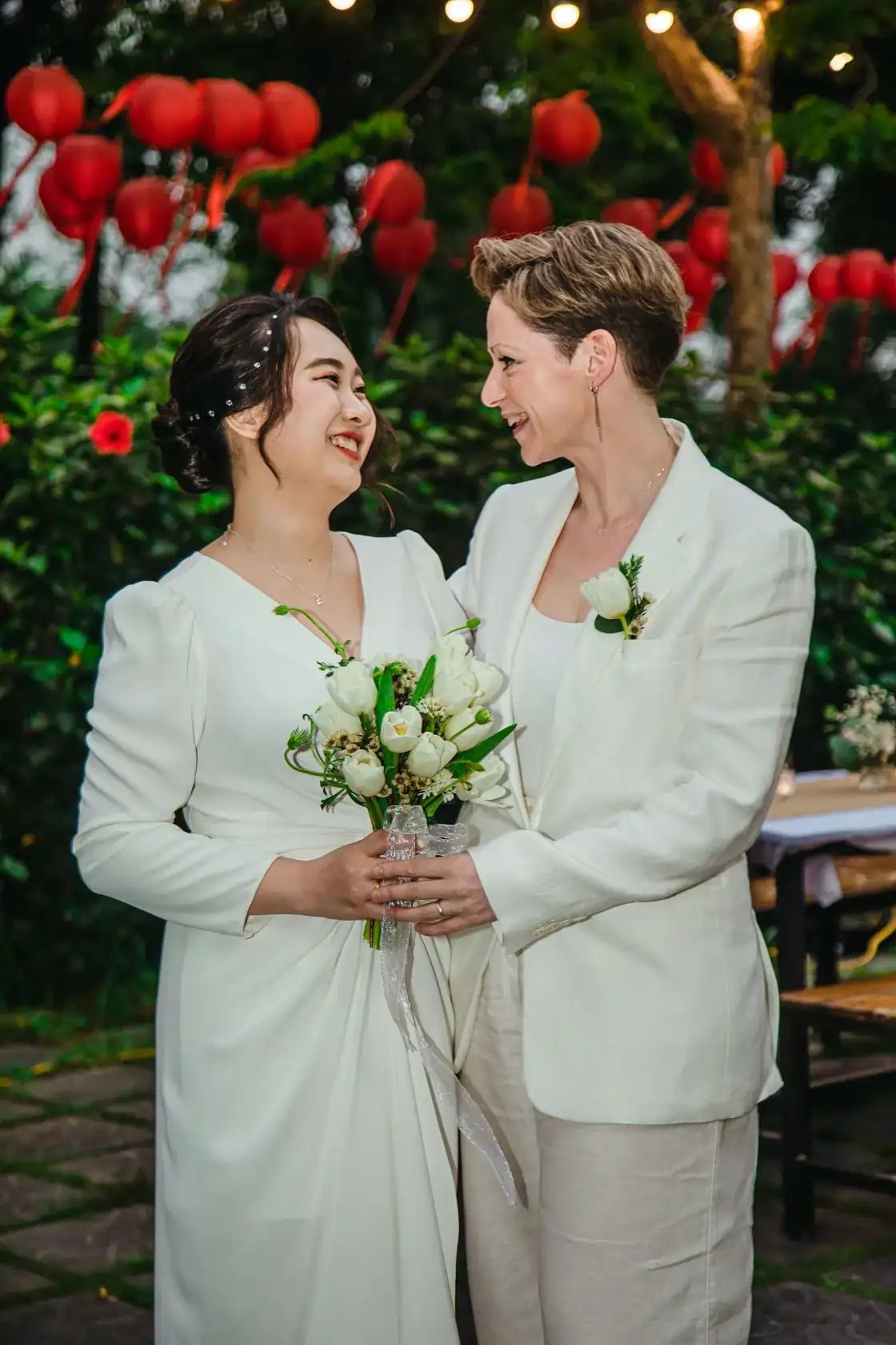 couple holding hands