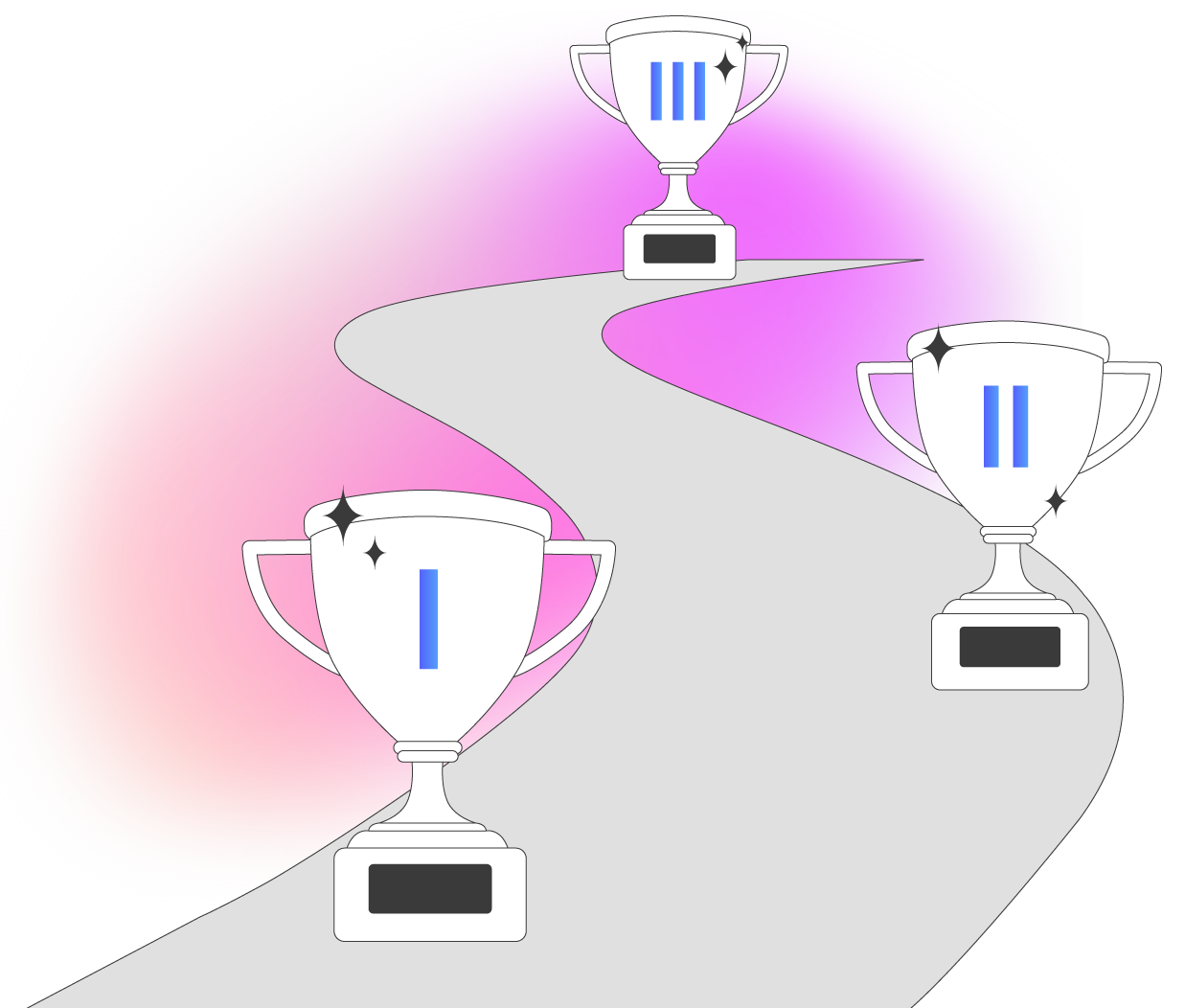 This pathway model highlights the key components of a badge system in gamification marketing, clear challenges, earn points milestones, and rewarding experiences. By integrating these elements into marketing campaigns, companies can motivate users and drive long-term engagement.