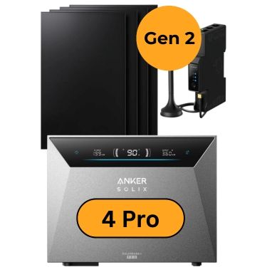 2.000 Wp Balkonkraftwerk + ANKER SOLIX Solarbank 4 Pro