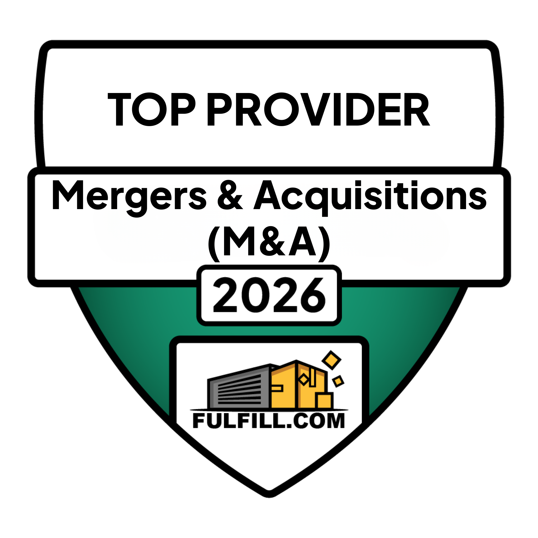 2026 Best Mergers & Acquisitions (M&A) Partner Award Badge