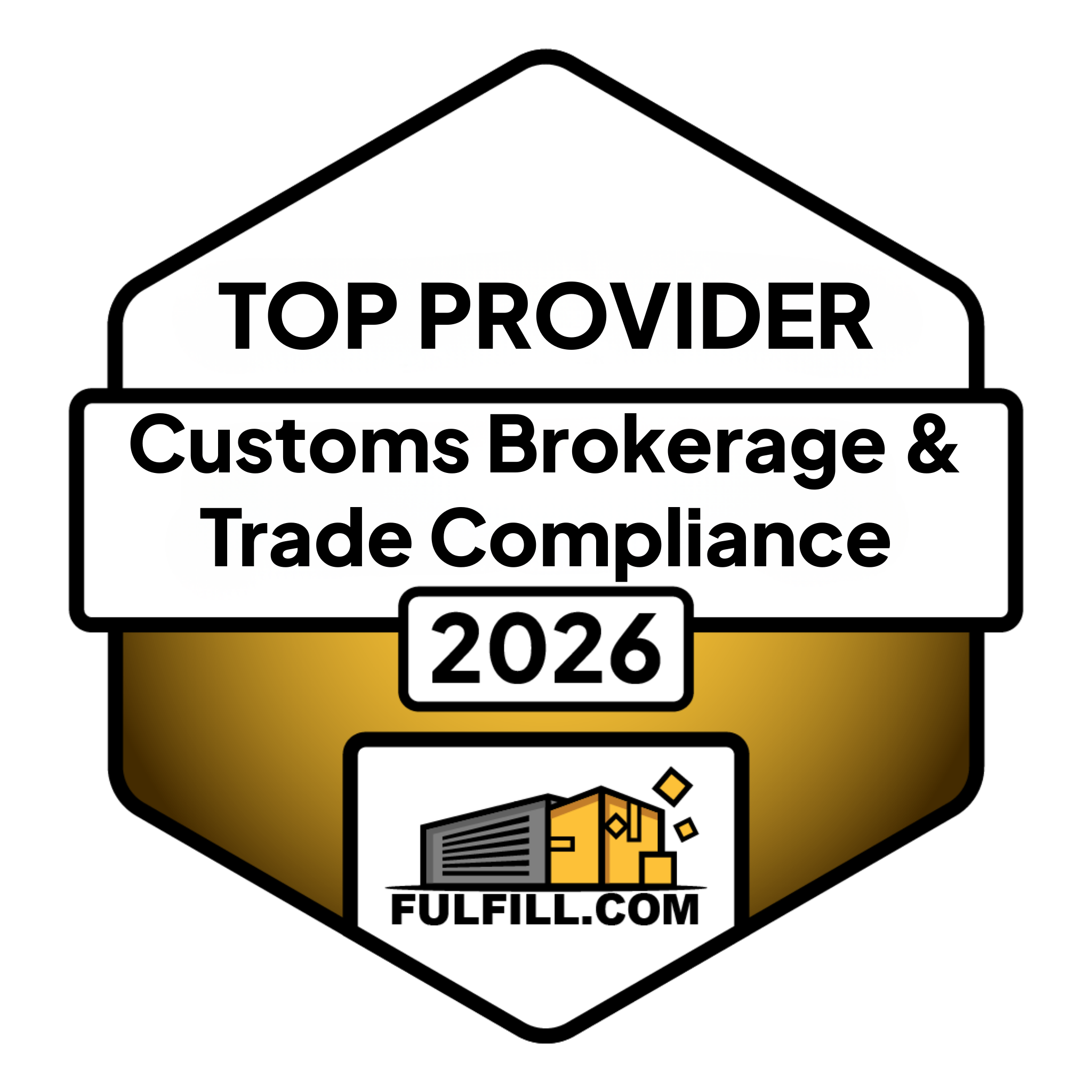 2026 Best Customs Brokerage & Trade Compliance Partner Award Badge