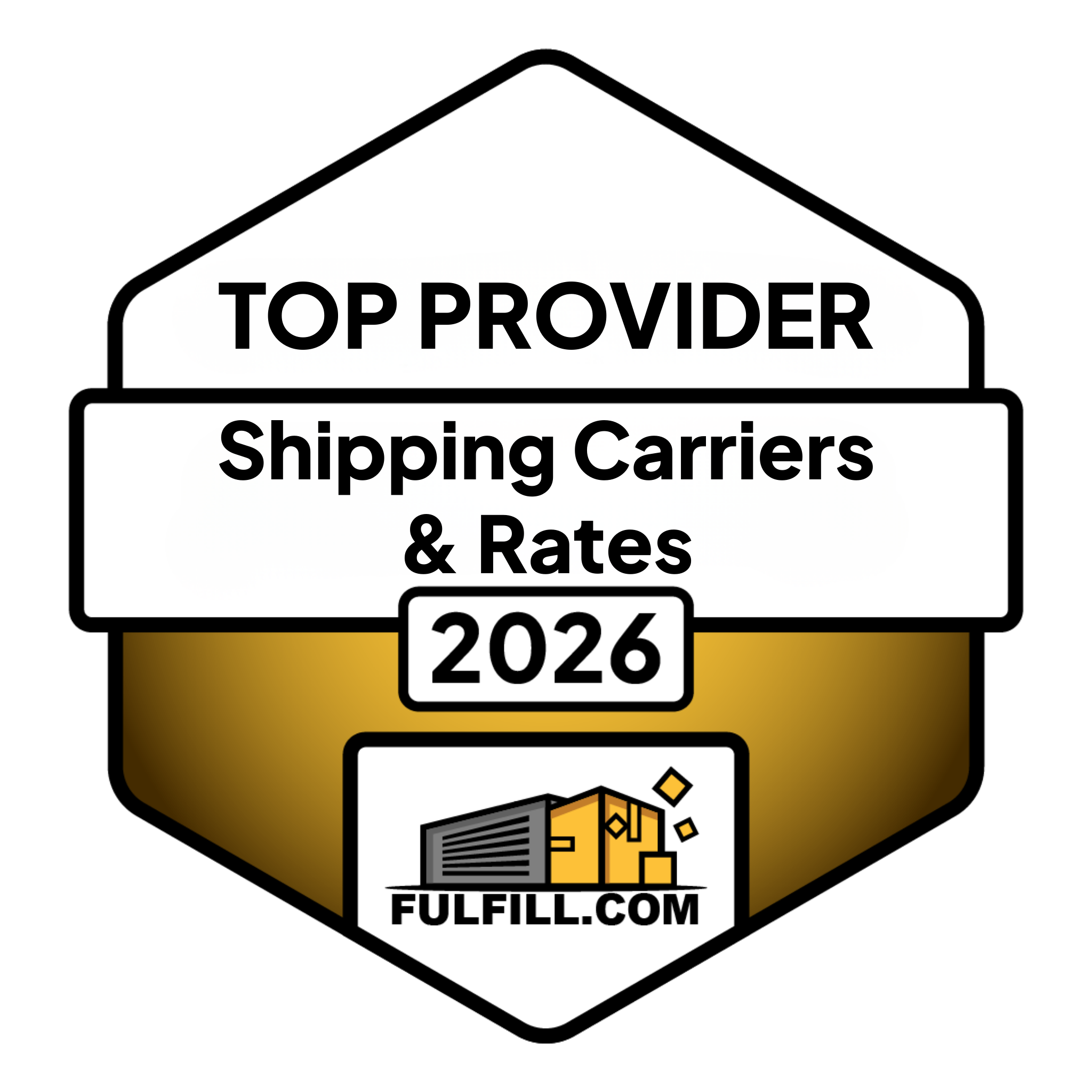 2026 Best Shipping Carriers & Rates Partner Award Badge