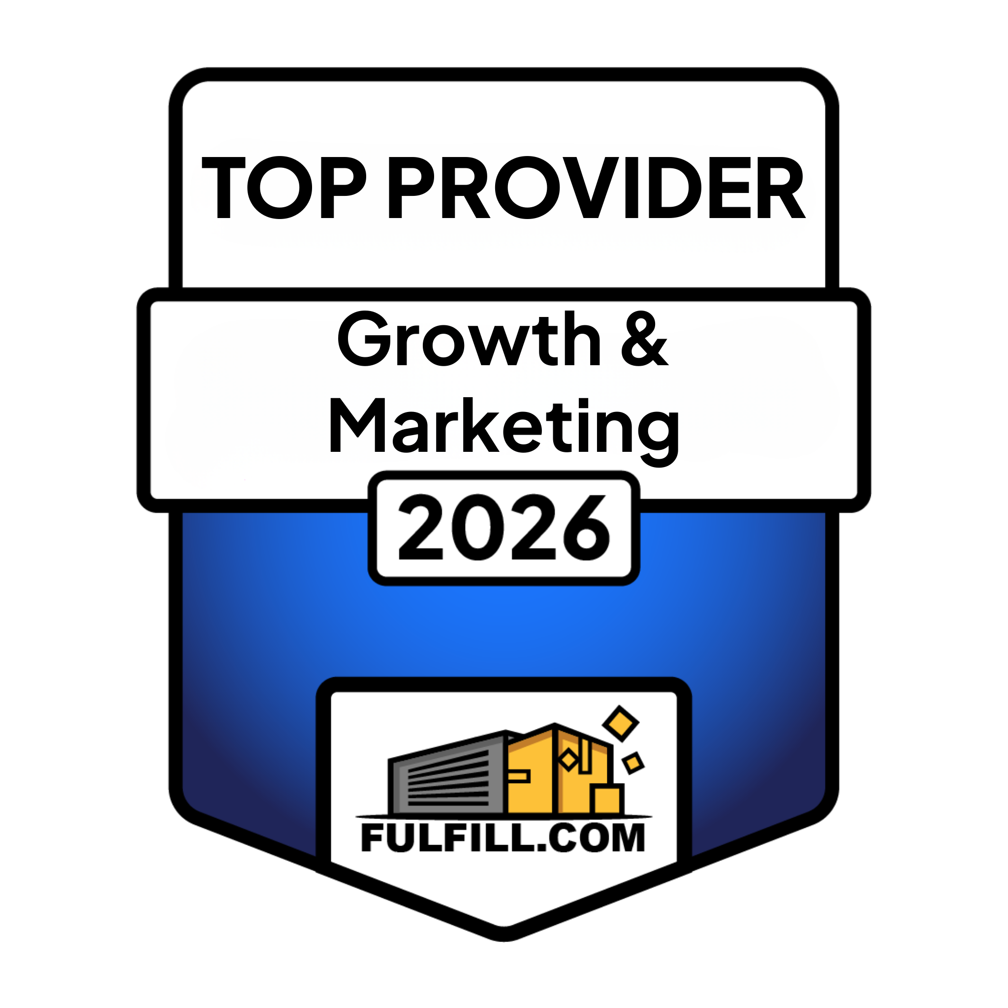 2026 Best Growth & Marketing Partner Award Badge