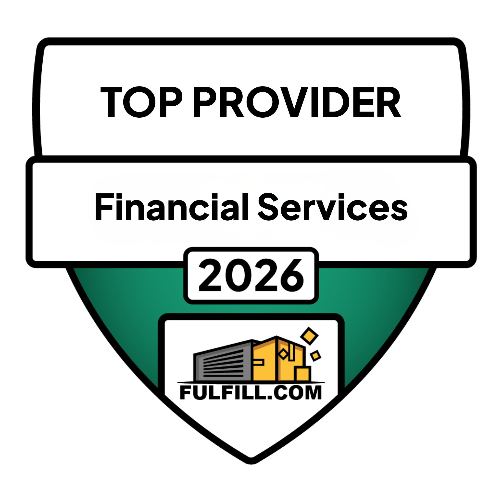 2026 Best Financial Services Partner Award Badge