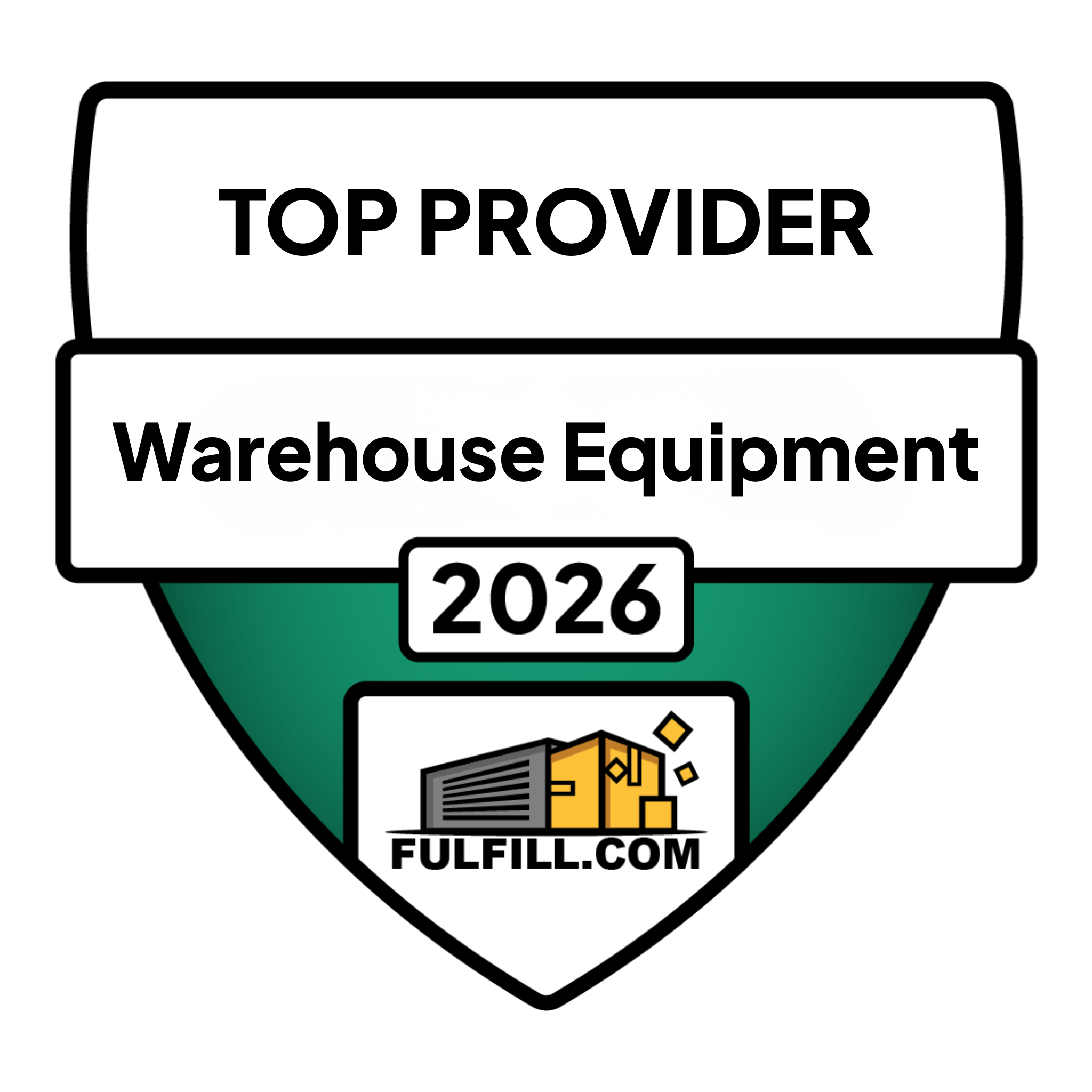 2026 Best Warehouse Equipment Partner Award Badge