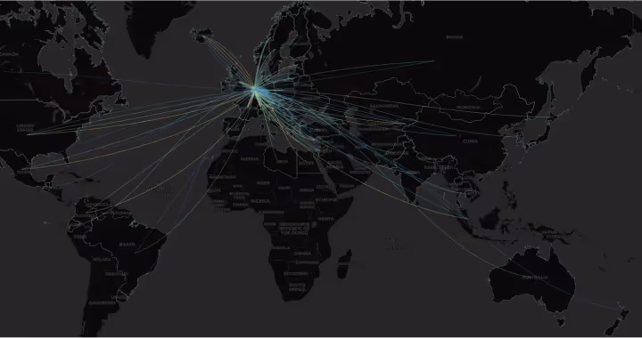 Wereldwijd bereik van de in Nederland geïmporteerde secundaire materialen in 2019