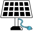 Grafik Solarmodul für Freifläche