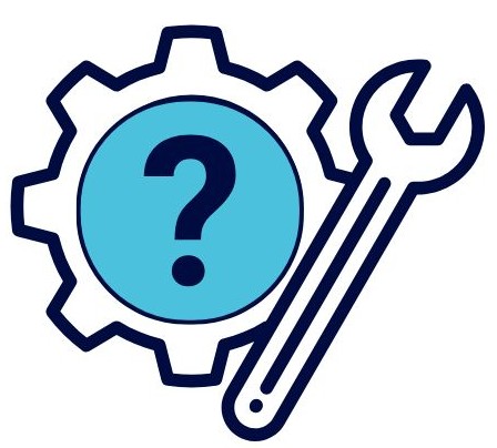 Icon Zahnrad und Schraubenschluessel