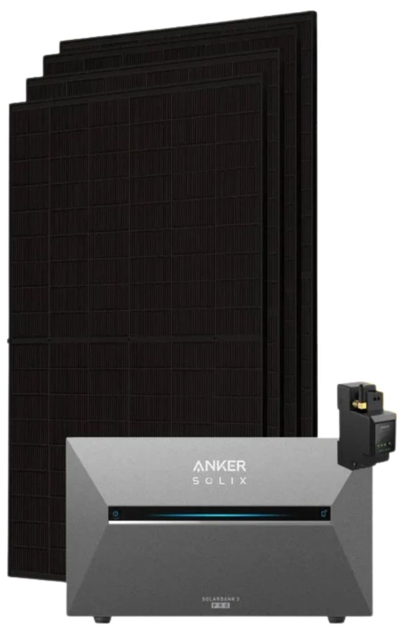 Das Balkonstrom Komplettset Max 2000 bifazial Pro (mit Anker SOLIX Solarbank 3 E2700 Pro)