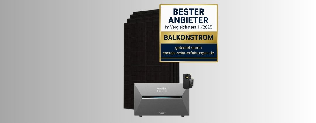 Produktbild Komplettset Balkonkraftwerk mit Speicher von Balkonstrom