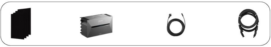 Lieferumfang des Alpha Solar Komplettset